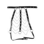 SUBBLIME FETISH SUBBLIME - ARNÉS DE PECHO CADENAS CUERO NEGRO TALLA ÚNICA