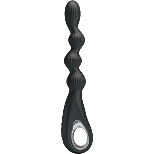 PRETTY LOVE - FEDERER VIBRADOR ANAL 12 VIBRACIONES NEGRO