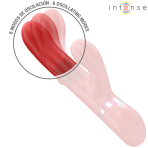 INTENSE FUN INTENSE - LELE VIBRADOR MULTIFUNCIÓN ROTATORIO & OSCILACIÓN & ESTIMULACIÓN ROJO