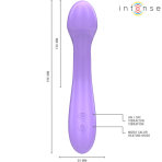 INTENSE - BECKY VIBRADOR 19 CM CALENTABLE 7 VIBRACIONES MORADO - Imagen 6
