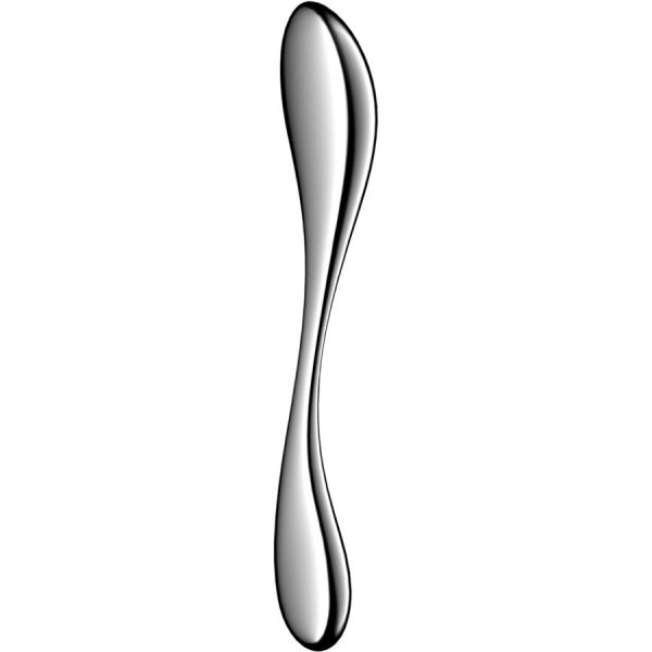 SATISFYER - STAR FORCE 3 DILDO ACERO INOXIDABLE DOBLE USO