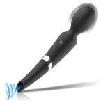 BLACK&SILVER - BECK WAND Y SUCCIONADOR 2 EN 1 SILICONA BLACK&SILVER
