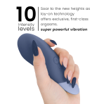 WOMANIZER WOMANIZER - VIBE LAY-ON SILENT VIBRATOR DARK BLUE