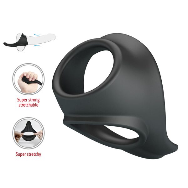 CRAZY BULL - ZADOK ERGONOMIC RING WITH PERINEAL STIMULATOR