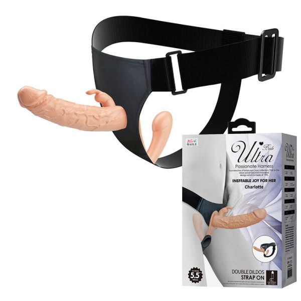 BAILE - CHARLOTTE HOLLOW DOUBLE PENETRATION STRAP-ON FLESH
